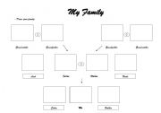 English worksheet: Draw your family