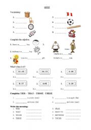 English Worksheet: QUIZ