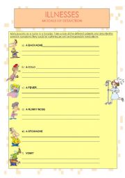 English Worksheet: ILLNESSES - MODALS OF DEDUCTION