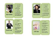 Famous Celebrity Profile Mini-biography Cards 3