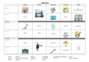 UK School Timetable