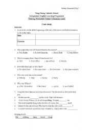 English worksheet: Cast away