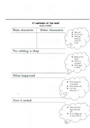 English worksheet: writing