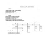 English Worksheet: personality adjectives