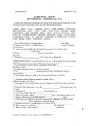 English Worksheet: FINAL REVIEW