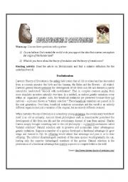 English Worksheet: Controversial topic discussion: CreationismXEvolutionism