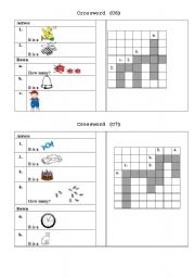 English Worksheet: crossword-letter B+C