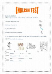 English Worksheet: ANDREWS PROJECT 2nd part