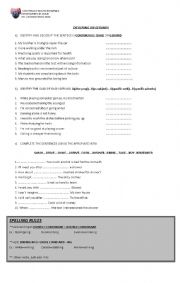 English Worksheet: Exercising gerunds