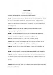 English worksheet: Readers Theater (ch 10 Stuart Little)