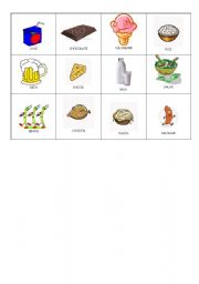 English worksheet: food part 1 