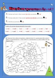 English Worksheet: how do we pronounce the -ED ?