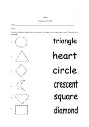 Shapes and Shape Names