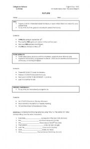 Worksheet - Future Tenses