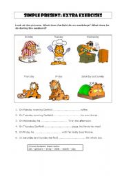 English Worksheet: Simple present - third person