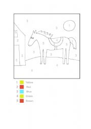 English Worksheet: horse