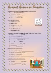 English worksheet: General Grammar Practice