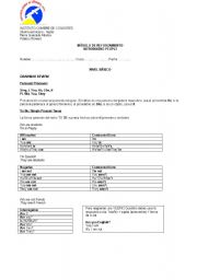 English Worksheet: simple present