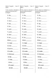 Pural of Nouns