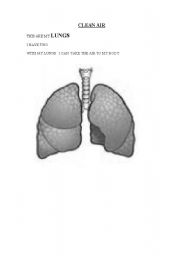 English worksheet: clean air