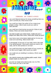 English Worksheet: IMAGINE... (Part 4)