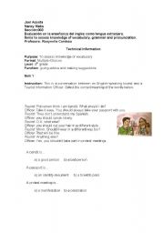English Worksheet: reading
