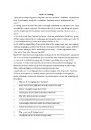 English Worksheet: Meet JK Rowling