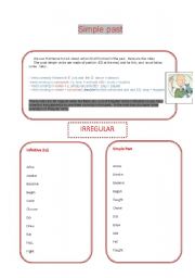 English worksheet: Grammar Guide about Simple Past