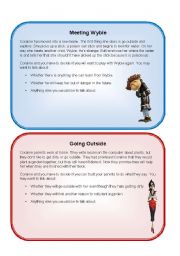 English Worksheet: Coraline Movie Conversation Cards