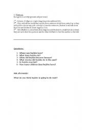 English worksheet: Recognition Activity