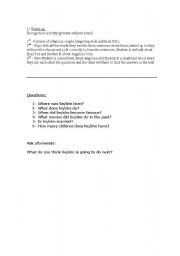 English Worksheet: Recognition Activity