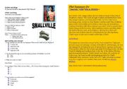 English worksheet: ACTIVITY ABOUT THE SERIES SMALLVILLE - FIRST SEASON - FIRST EPISODE