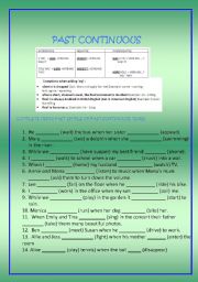 PAST CONTINUOUS OR PAST SIMPLE TENSE