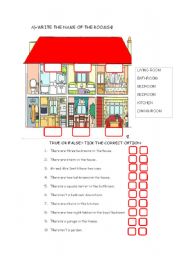 English Worksheet: Parts of the house