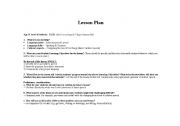 English worksheet: Lesson plan-reported speech