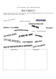 English Worksheet: must-mustnt