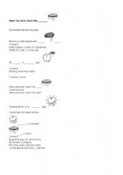 English Worksheet: Song - Have you ever seen the rain