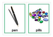 Lets Go Phonics, level 1 flashcards - SET 1 - p, b, t, v, f