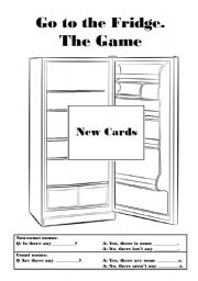 English Worksheet: Go the the Fridge: A 