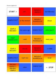 English worksheet: Domino singnal words (solution)