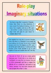 ROLE-PLAY ACITIVITY: Imaginary situations