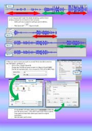 English worksheet: tutorial AUDACITY - page 2