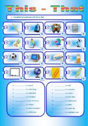 English Worksheet: Demonstratives: This or That