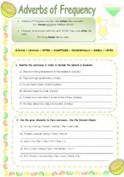 English Worksheet: ADVERBS OF FREQUENCY exercises