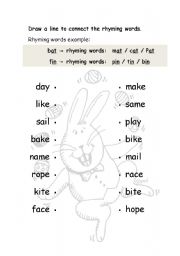 Long Vowels Rhyming Words