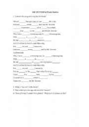 English Worksheet: Mr. Success by Frank Sinatra