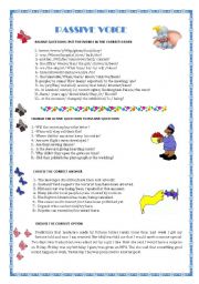 English Worksheet: PASSIVE VOICE