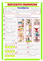 English Worksheet: Reflexive Pronouns