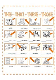 English Worksheet: THIS-THAT-THESE-THOSE