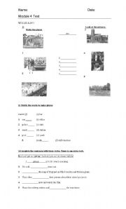 English worksheet: Test revision